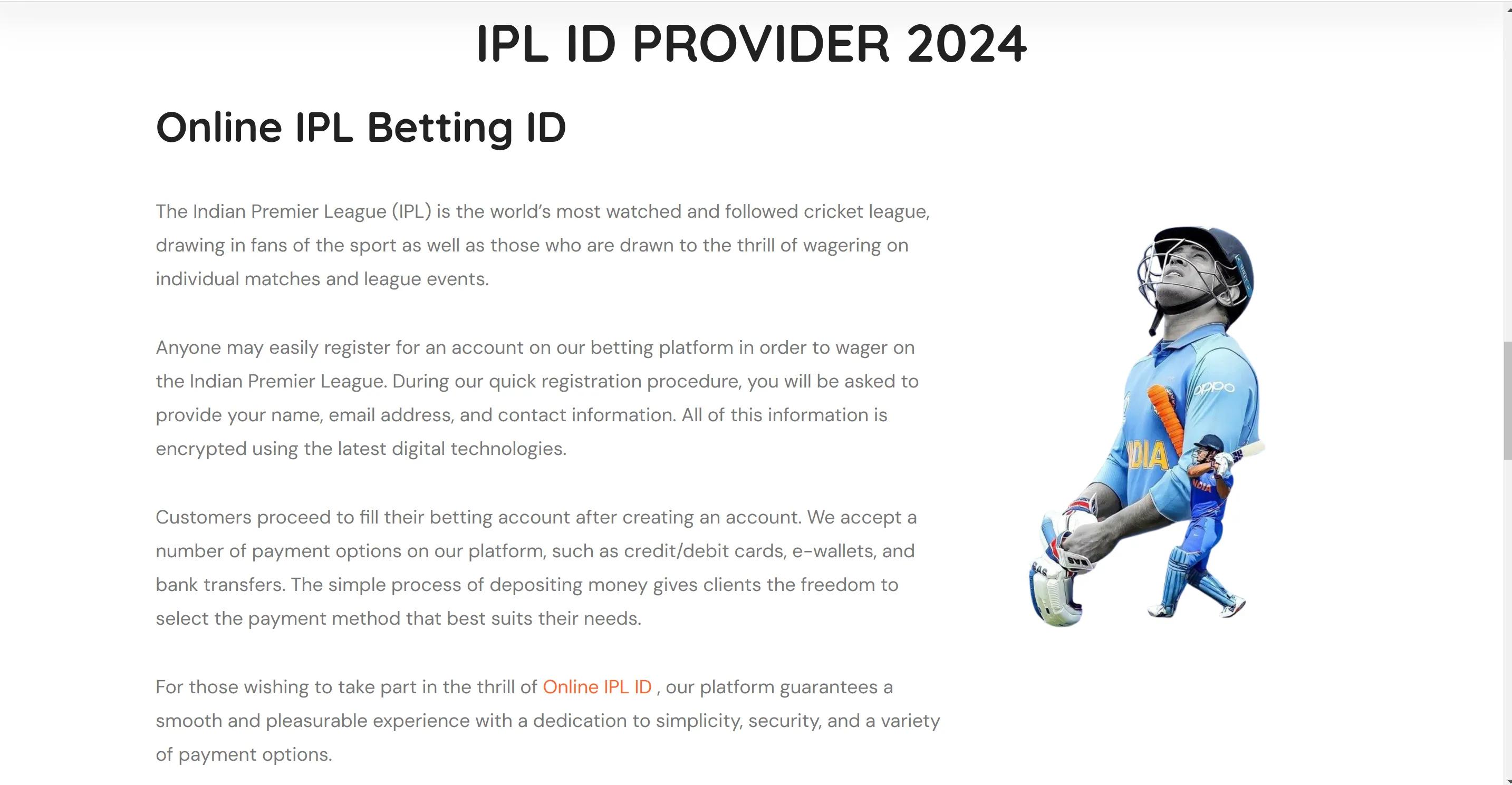 betting id